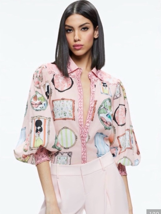 Alice + Olivia Tops - Alice + Olivia Tiffie Blouse